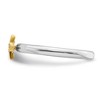 Black Bow Jewelry Sterling Silver 14k Yellow Gold-Plated Diamond Stack Star Ring - 3 of 4