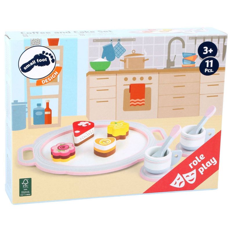 Small Foot Wooden Toys Coffee And Cake Playset - 11pc, 5 of 6