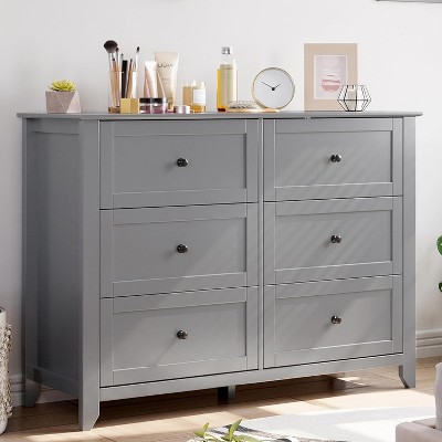 5/6/7 Drawer Wooden Dresser for Bedroom, Storage Chest of Drawers Cabinet Organizer with Anti-Tip Kit for Bedroom, Living Room, Entryway, Hallway