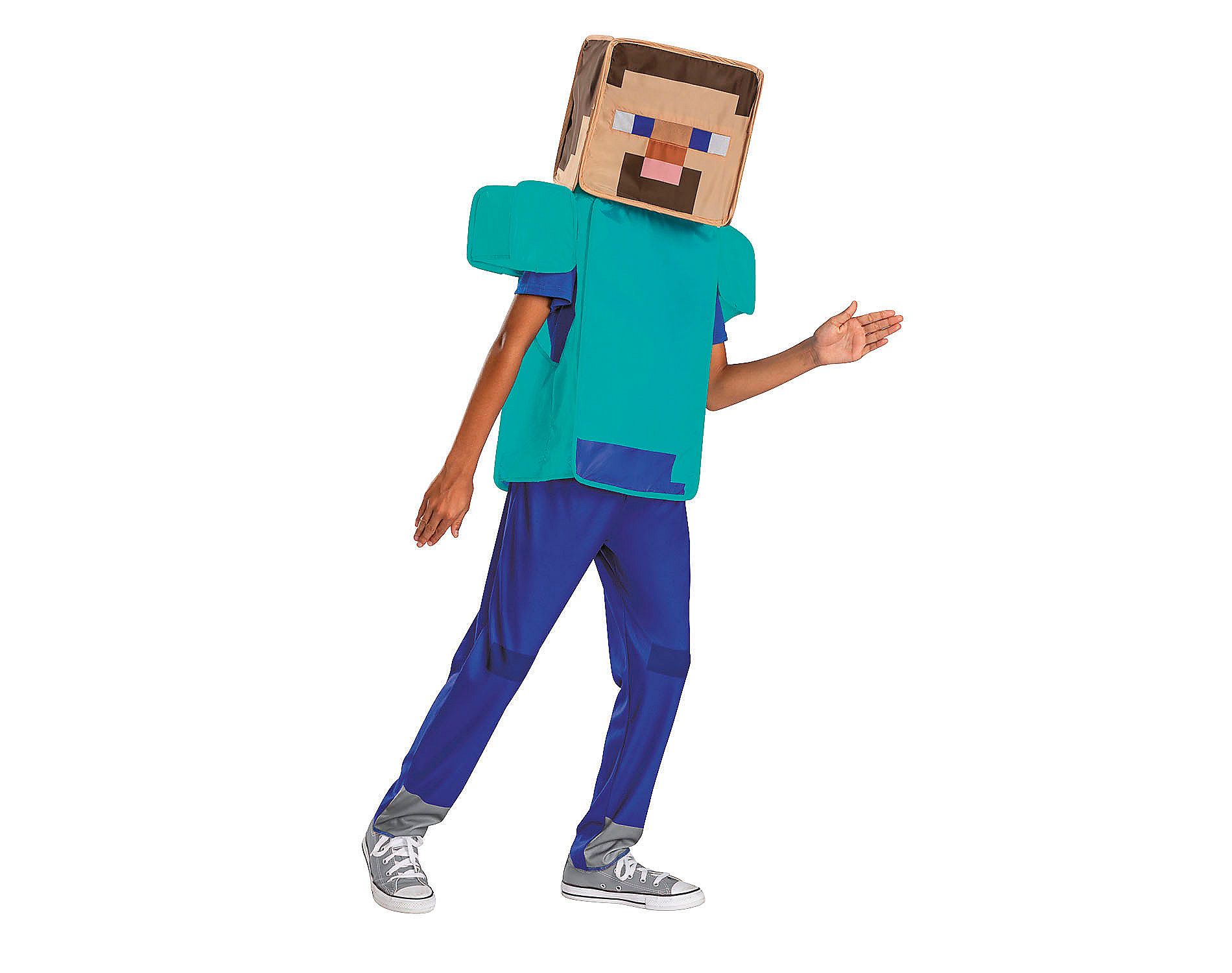 Kids Classic Minecraft™ Steve Pop-Out Costume - Small 4-6