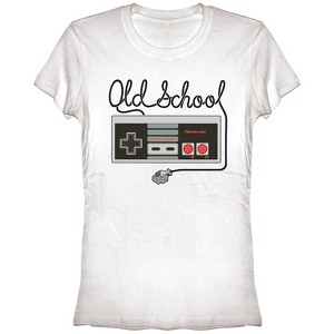 Juniors Womens Nintendo Old School NES Controller T-Shirt - 1 of 3