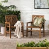 PAGED Outdoor Dining Chairs Modern Wood Patio Chairs with Arms for Patio, Poolside, Garden, Backyard - 3 of 4