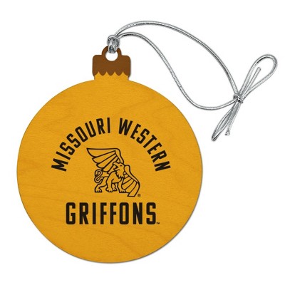 Missouri Western State University Griffons Wood Christmas Tree Holiday Ornament