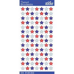 Sticko Themed Stickers - 4th Of July Small Stars, 98pcs - 1 of 1