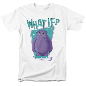 If Movie Imaginary Friends What If Blue Stars Adult T-Shirt White - 1 of 4