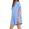 Women's Oversized Wide Legs Solid Romper with Pockets - BUCKETLIST - 3 of 4