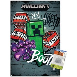 Trends International Minecraft - Creeper Do Not Enter Unframed Wall Poster Prints - 1 of 4