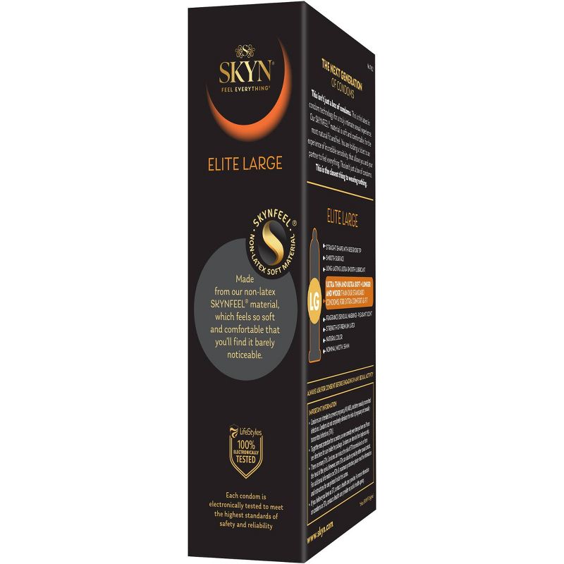 SKYN Elite Large Non-Latex Lubricated Condoms - 12ct, 5 of 10