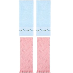 REGALWOVEN 4 Pcs Soft Absorbent Bathroom Hand Towel for Home Decor 13" x 29" - 1 of 4