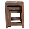 3pc Reclaimed Wood Nesting Tables Natural - Timbergirl: Rectangle Shape, No Assembly Required - 3 of 4