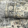 Washable Area, Living Room Bedroom Rug Distressed Oriental Non-Slip Non-Shedding Print Floor Carpet for Dining Room Home - 2 of 4