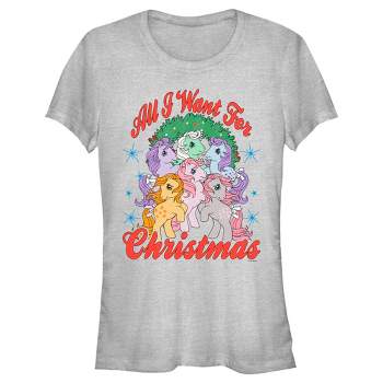Juniors Womens My Little Pony All I want for Christmas T-Shirt