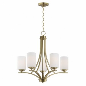 Maxim Lighting Deven 5 - Light Chandelier in  Satin Brass - 1 of 3