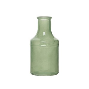 VIP Glass 5.12 in. Green Old Fashioned Bottle Vase - 1 of 2
