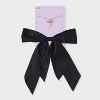 Bow Hair Clip and Necklace with Bow Charm Set 2 pc - Wild Fable™ Black - 2 of 4