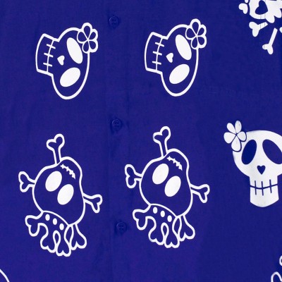 clip art skull royal blue