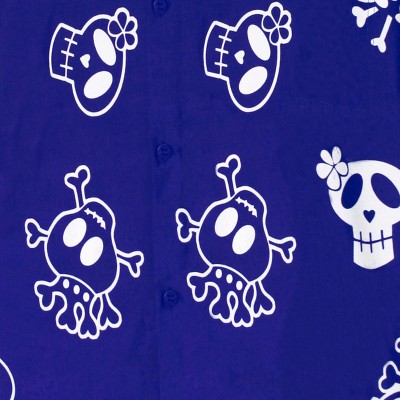 clip art skull royal blue