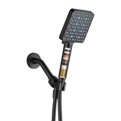 Cobbe MultiFunctional 6-Spray Rectangular Shower Head with Filter and Hose