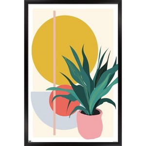 Trends International Abstract Potted Plant Framed Wall Poster Prints - 1 of 4