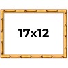 PosterPalooza | 17x12 Bamboo Picture Frame, UV Acrylic, 4 Finishes - Brown, Black, Gold, and Natural - 2 of 4