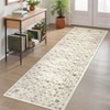 Vintage  Area Rug for Living Room Bedroom Non-Slip Low Pile Machine Washable Rug - 4 of 4