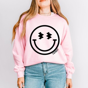 Simply Sage Market S.W.Smiley Smiley Face Outline Sweatshirt - 1 of 4