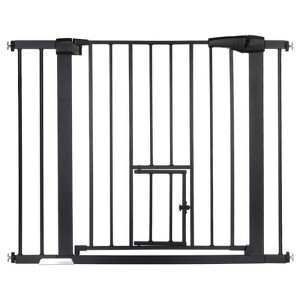 GOTGELIF Baby Safety Gate with Pet Door 29.5"- 40.5" Wide Auto Close Pressure Mount Pet Gate - 1 of 4