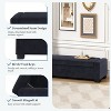 Christopher Knight Home Olivia Indoor Upholstered Modern Storage Ottoman Midnight Blue - 4 of 4
