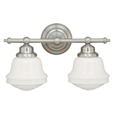 Vaxcel Huntley 2 - Light Vanity in  Satin Nickel
