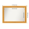 Amanti Art Sierra Non-Beveled Wood Framed Bathroom Vanity Wall Mirror - 3 of 4