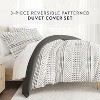 3PC Duvet Cover & Shams Set, Modern Boho Prints, Ultra Soft, Easy Care - Becky Cameron - 3 of 4