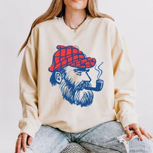 Simply Sage Market Fisherman Portrait Lightweight Garment Dyed Sweatshirt - 1 of 4