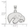 Black Bow Jewelry 14k White Gold Iowa Hawkeyes NCAA Small Pendant - 2 of 3