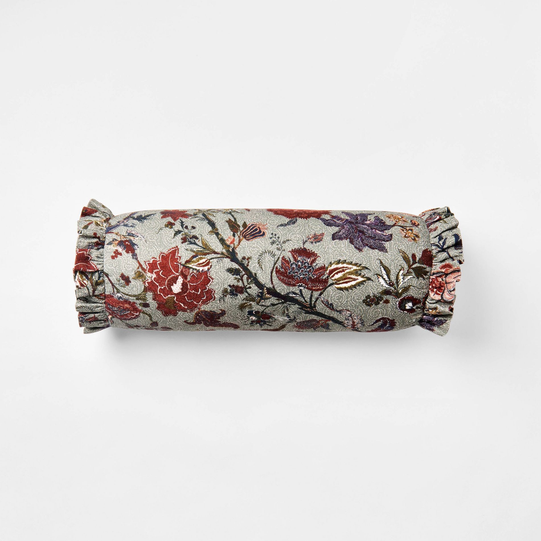 Floral Bolster Throw Blanket Green - Threshold™ designed with Studio McGee