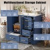 Whisen 36" Bathroom Storage Cabinet Bathroom Vanity with Resin Sink, Two Soft Close Doors and Four Drawers - 4 of 4