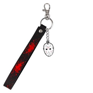 SalesOne LLC Friday The 13th Jason Voorhees Mask Enamel Keychain With Lanyard Strap - 1 of 4