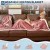 Wearable Heated Blanket with Foot Pocket, Electric Snuggle Blanket with Sleeves, 6 Heating Levels & Auto-off, Machine Washable - 2 of 4