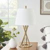 23" Gold Metal Twist Table Lamp - Nourison - 2 of 4