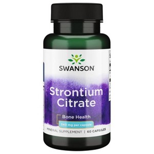 Swanson Mineral Supplements Strontium Citrate 340 mg 60 Caps. - 1 of 2