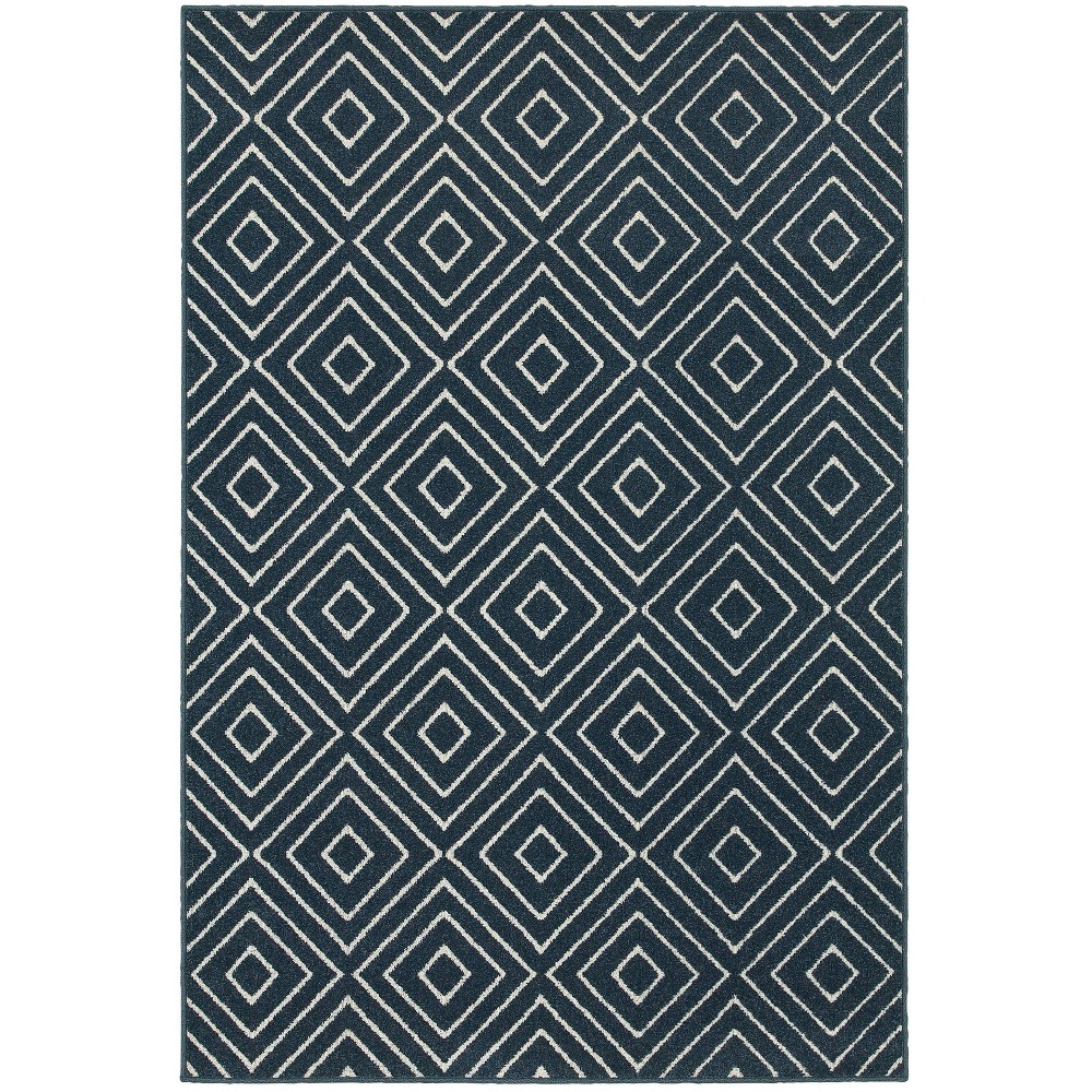 Newport Bold Area Rug - Blue (6'7inx9'6in)