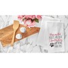 C&F Home Valentine's Day "Love My Dog More" Pawprint Flour Sack Kitchen Dishtowel - image 3 of 4