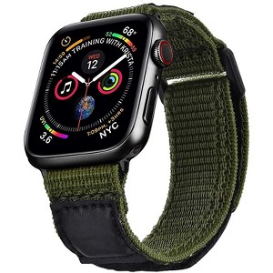 WorryFree Gadgets Rugged Nylon Sports Strap With Woven Loop Band Compatible with Apple Watch Band for Men Women iWatch Band Series 8 7 6 SE 5 4 3 2 1 - 1 of 4