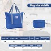 Naysaye Luggage Softside Expandable 3 Piece Luggage Set with Duffel Bag TSA Lock Spinner Wheels for Travel, Navy Blue, 31.78"*20"*12.33" - 4 of 4