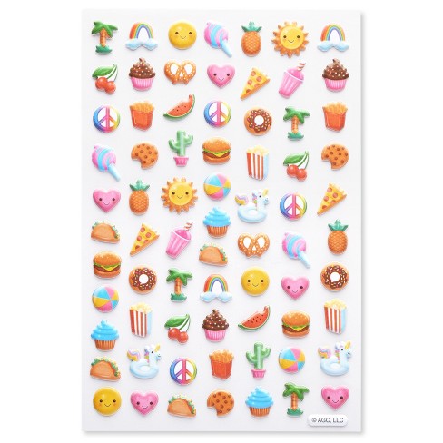 American Greetings Puffy Heart Stickers 70 Stickers*NEW/SEALED* bb1