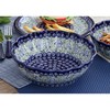 Blue Rose Polish Pottery 1279 Zaklady Large Scallop Bowl - 3 of 3