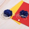 Unique Bargains Beautiful Appearance Versatile Artificial Flowers  Rose Bridesmaid Wrist Flower - 3 of 4