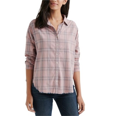 Lucky Brand Womens Corduroy Button Up Shirt