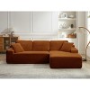 109'' Modern Boneless Sofa Couch, Corduroy Modular Sectional Sofa With L-Shape Chaise, No Assembly Required - 2 of 4