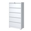 5 Drawer Metal Lateral File Cabinet , White Filing Cabinet with Lock, Lockable File Cabinet for Home Office,for Legal/Letter/A4/F4 Size - 2 of 4