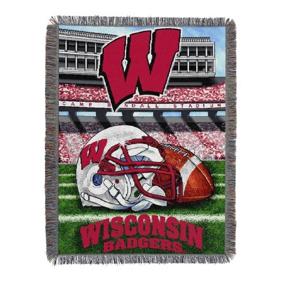 NCAA Wisconsin Badgers 48"x60" Tapestry Throw Blanket